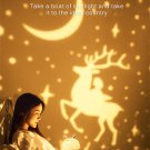 Deer Projector Night Light Chargeable Rotating LED Lamp with Remote