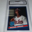 1990 MICHAEL JORDAN RATED ROOKIE 1986 DONRUSS BASEBALL STYLE GRADED 10 GEM MINT