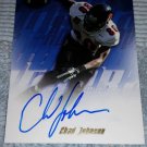 2001 TOPPS FOOTBALL  CHAD JOHNSON ROOKIE AUTOGRAPH INSERT CARD#TA-CJ