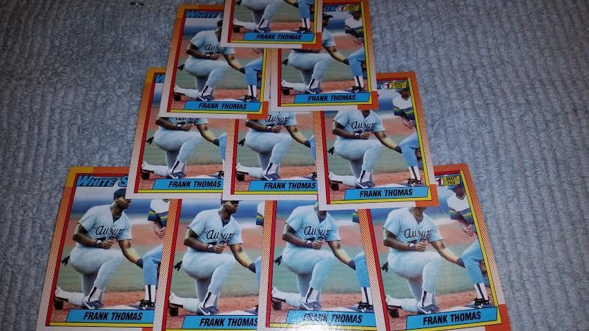 1990 TOPPS CHICAGO WHITE SOX FRANK THOMAS ROOKIE BASEBALL CARDS QUANTITY 5