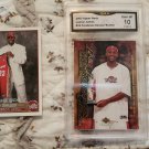 2003-04 TOPPS LEBRON JAMES ROOKIE CARD+2003 UD JAMES GRADED ROOKIE GEM MINT 10$$