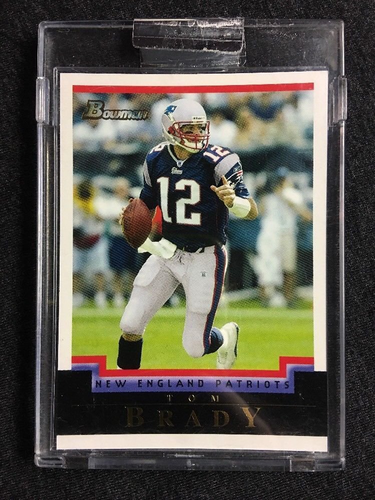 2004 BOWMAN TOM BRADY WHITE UNCIRCULATED RARE FOOTBALL CARD 55/165+FREE ROOKIE$$