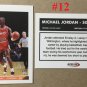 STAR COMPANY MICHAEL JORDAN RARE WHITE CHICAGO AD BASKETBALL CARD+BONUS CARD $$$