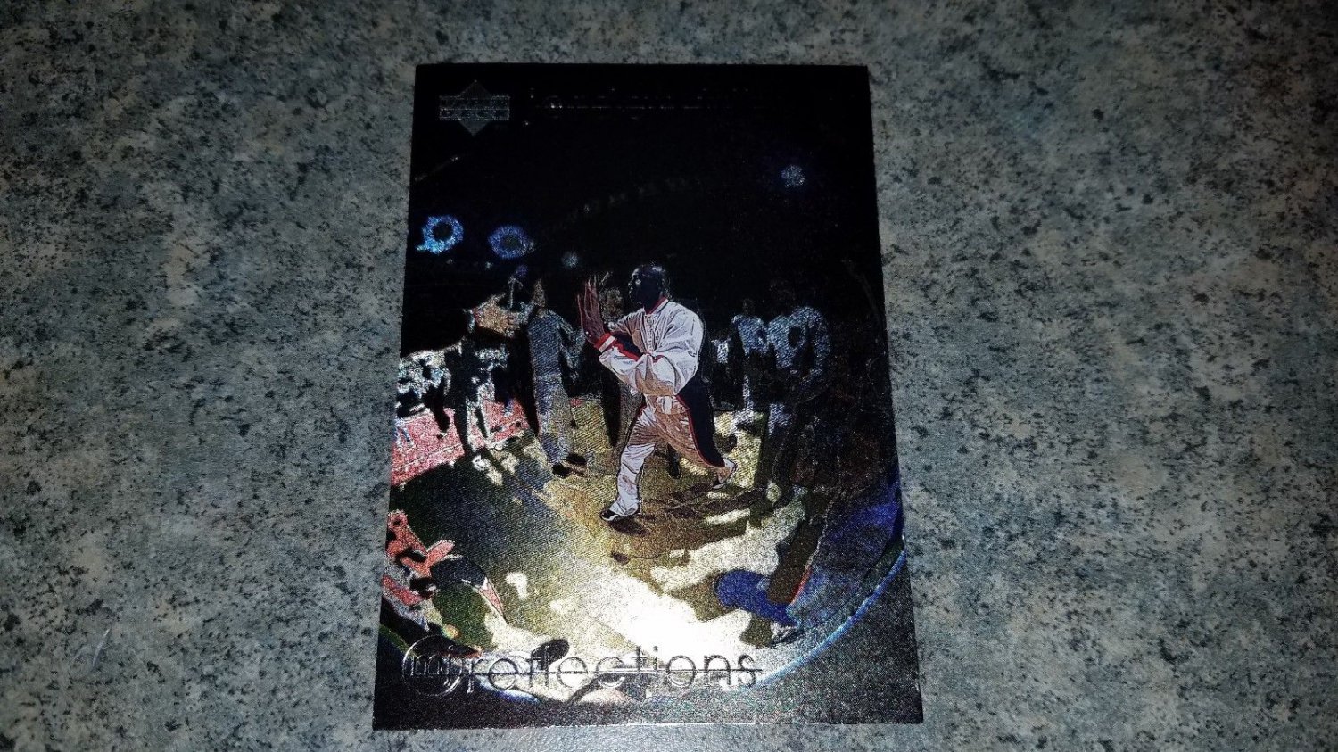 1998 UPPER DECK MICHAEL JORDAN REFLECTION TRIBUTE BASKETBALL CARD+ROOKIE PROMO$$