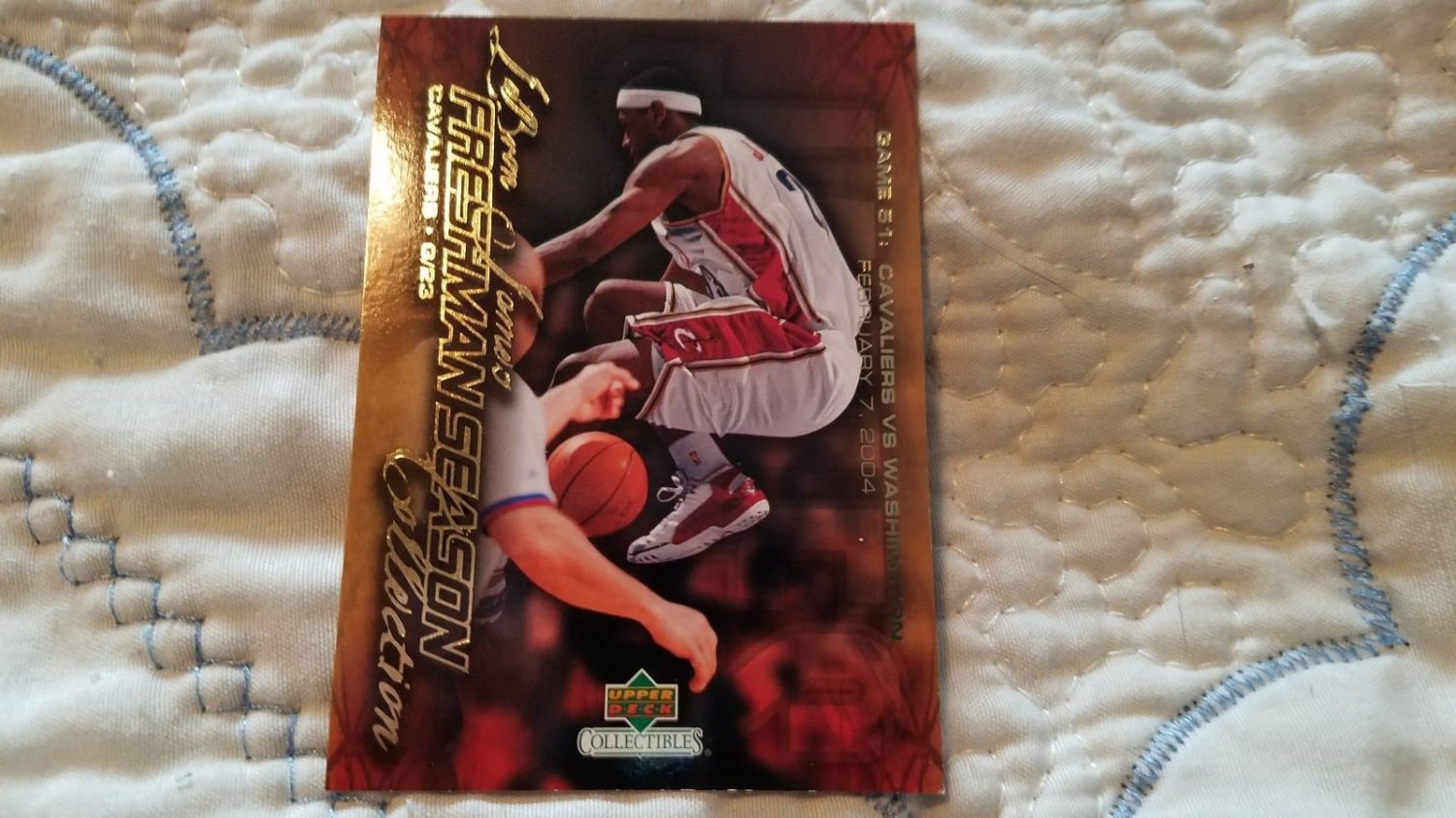 (2)-2003-04 UPPER DECK LEBRON JAMES ROOKIE FRESHMAN+DRAFT DAY BASKETBALL CARDS$$