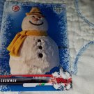 2017 Topps Holiday Bowman SNOWMAN Blue Winter Wonderland Parallel #d 31/50
