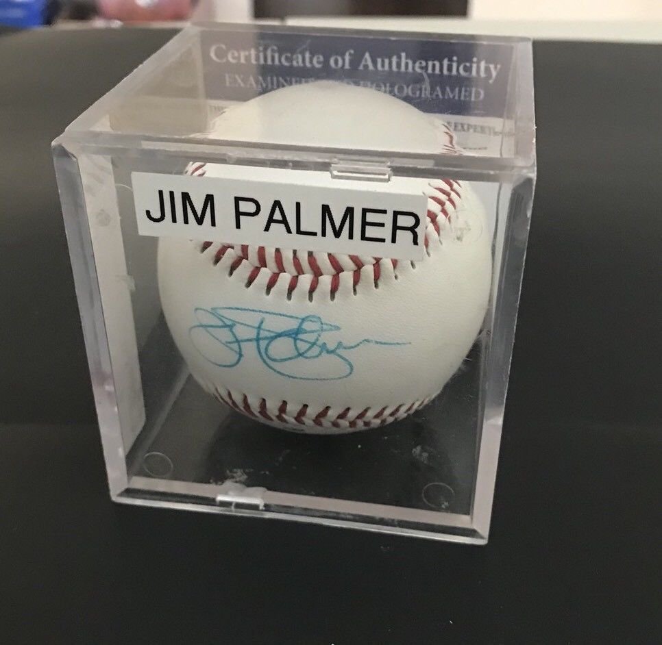 Jim Palmer Auto Autograph Signed Rawlings Official League Baseball COA
