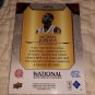 2015 UPPER DECK NATIONAL SPORT CONVENTION PROMINENT CUTS VIP MICHAEL JORDAN CARD