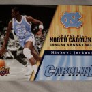 2010-11 UPPER DECK MICHAEL JORDAN UNC ROOKIE JERSEY+TAR HEELS BASKETBALL CARDS$+