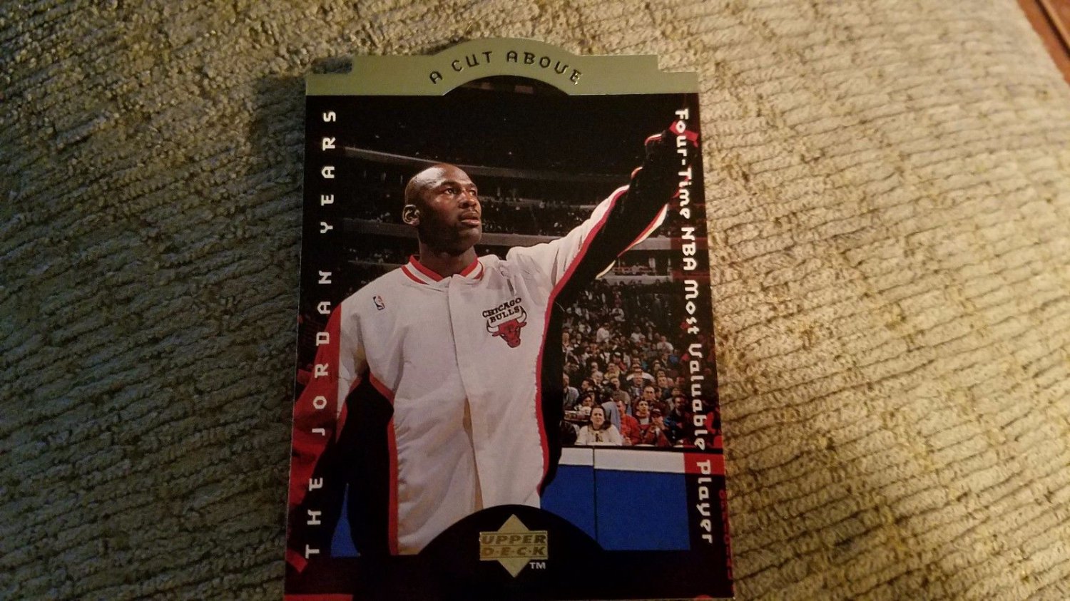 1996-97 UPPER DECK C.C.MICHAEL JORDAN -A CUT ABOVE-BASKETBALL CARD+FREE ROOKIE