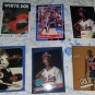 1990-91 FLEER MICHAEL JORDAN BASKETBALL CARD+6 CARD 1986 ROOKIE PROMO CARD LOT$
