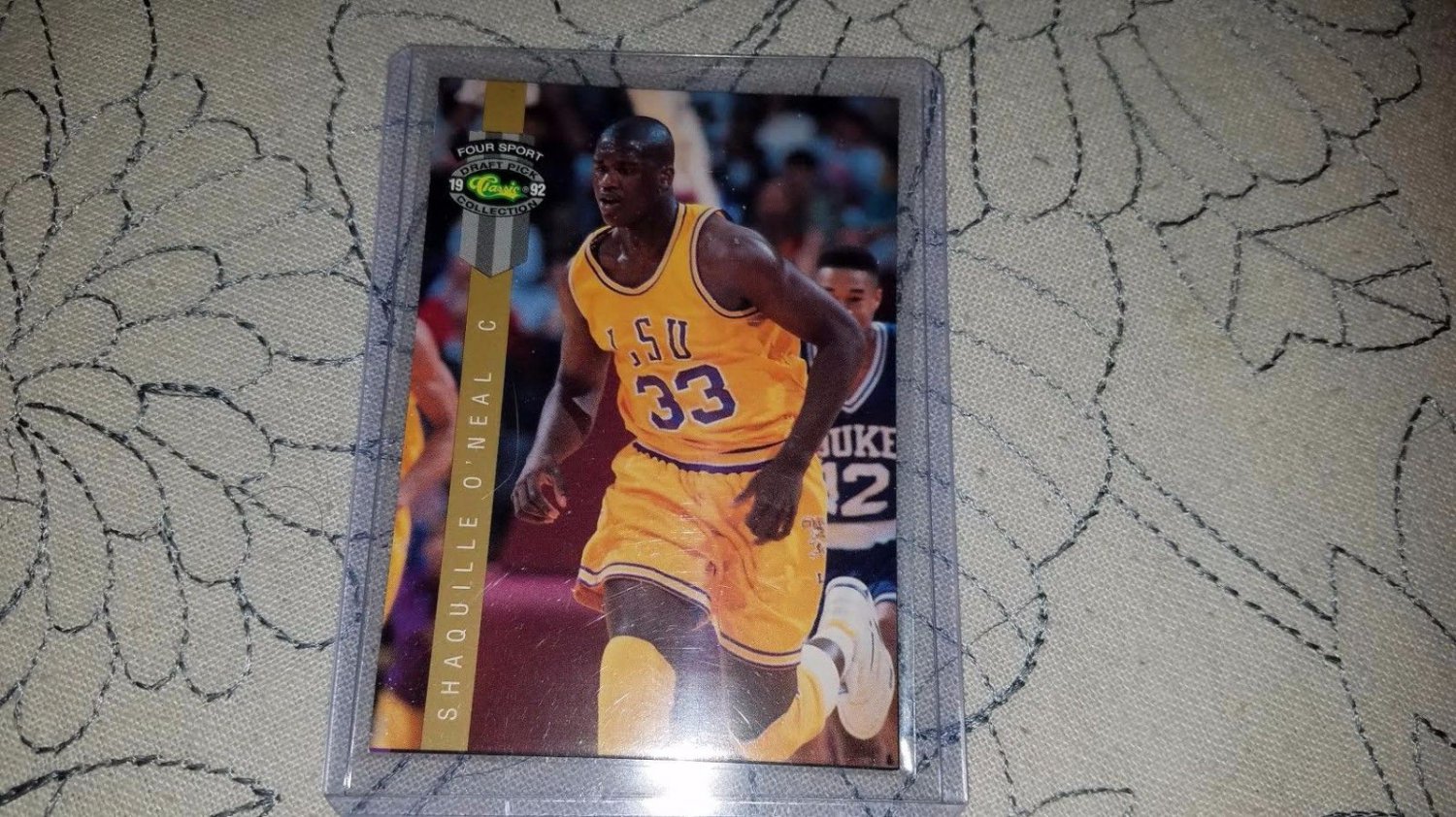 1992 Classic Shaquille O'Neal Basketball Rookie Card Four