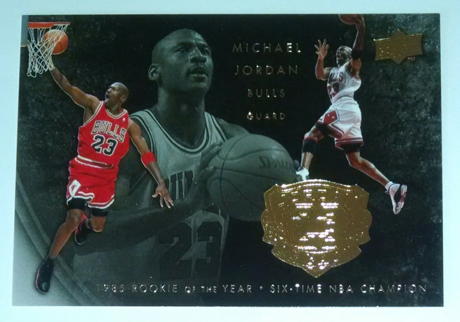 2009 UPPER DECK MICHAEL JORDAN  GOLD LEGACY ROOKIE OF THE YEAR+FREE 1986 RP CARD