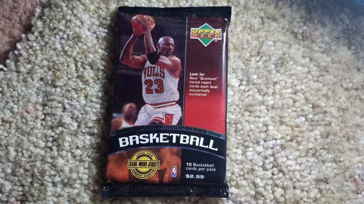 1998-99 UPPER DECK BASKETBALL CARD PACK SER.1 POS.MICHAEL JORDAN 9K AUTO-INSERT$