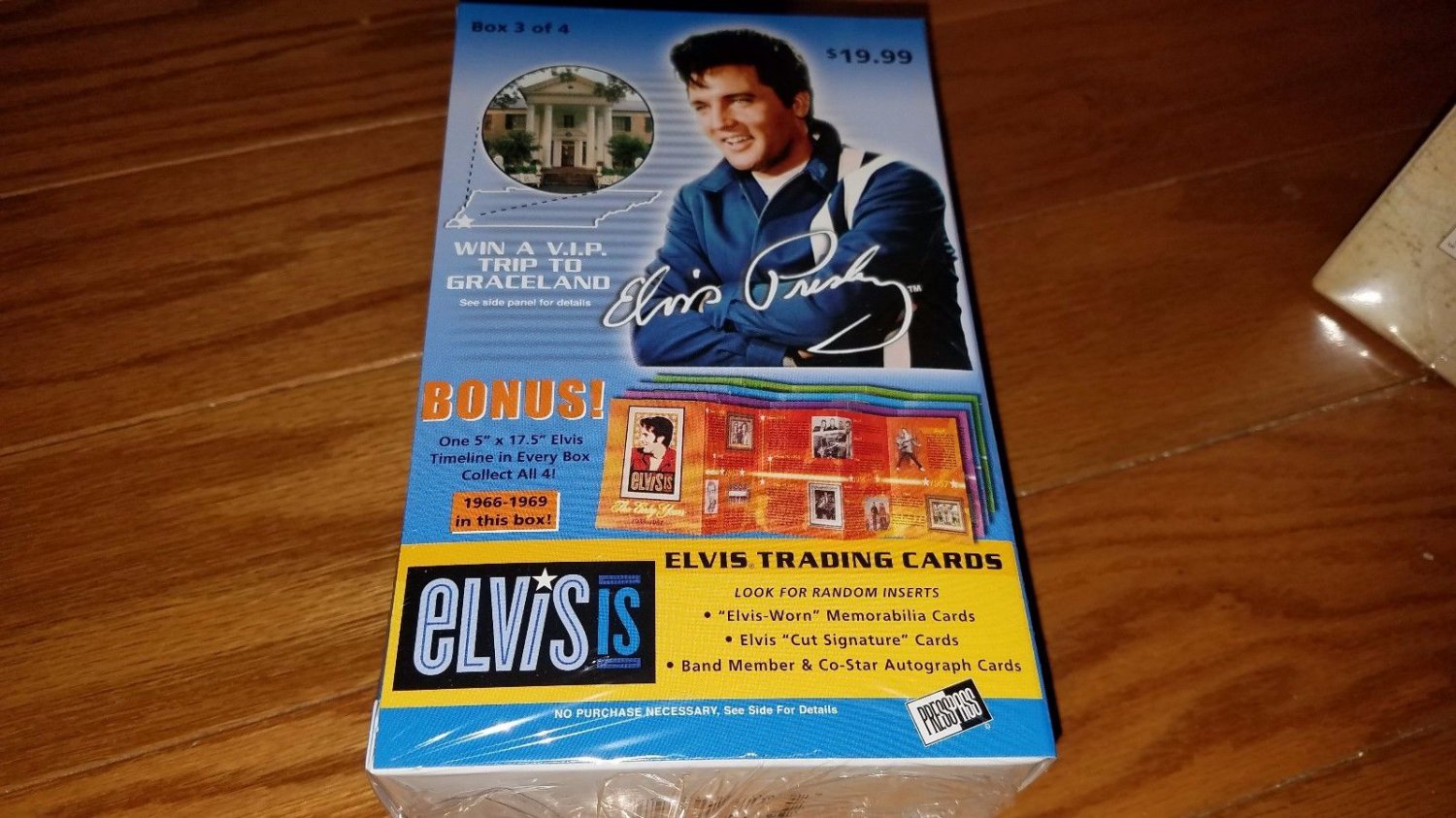 2007 ELVIS PRESLEY PRESS PASS ELVIS IS TRADING CARD .BOX-POSS.ELVIS CUT AUTOS