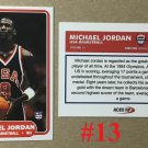 MICHAEL JORDAN 1984 USA OLYMPIC TEAM ACEO ROOKIE RARE PROMO BASKETBALL CARD$$$
