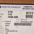 Morrill 5111A - Unit Bearing Motor 1/15 HP 115V CWLE