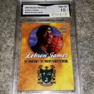 2002 ROOKIE PHENOMS LEBRON JAMES GOLD BASKETBALL CARD GRADE MINT 10+BONUS ROOKIE