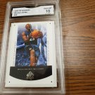 2002 SP AUTHENTIC  MICHAEL JORDAN BASKETBALL CARD GRADED MINT 10+ 2 FREE JORDANS