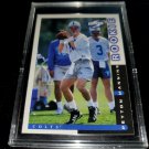 1998 SCORE PEYTON MANNING FOOTBALL ROOKIE CARD+1998 ROOKIE PROMO GRADED MINT 10