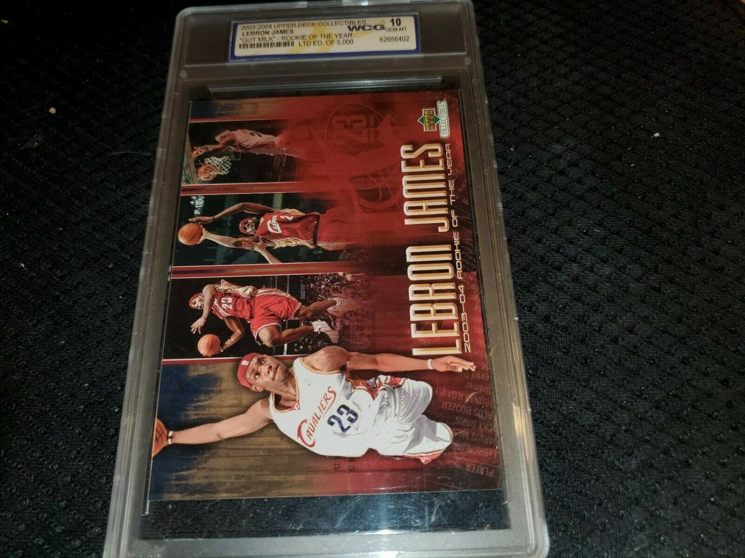 2003-04 UPPER DECK COLLECTIBLES LEBRON JAMES ROOKIE GRADED GEM 10+BONUS ROOKIES