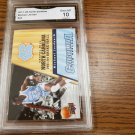 2011 NORTH CAROLINA MICHAEL JORDAN BASKETBALL CARD GRADED MINT 10+FREE JORDANS