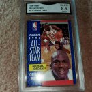 1991-92 FLEER MICHAEL JORDAN ALL-STAR BASKETBALL CARD GRADED NM MT 8.5 $$$$