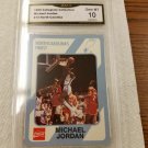 1989 MICHAEL JORDAN N.CAROLINA BASKETBALL CARD GRADED MINT 10+1986 STYLE JORDAN$