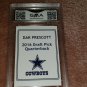 2016 DAK PRESCOTT ACEO STAR DRAFT ROOKIE FOOTBALL CARD GRADED GEM MINT 10 $$