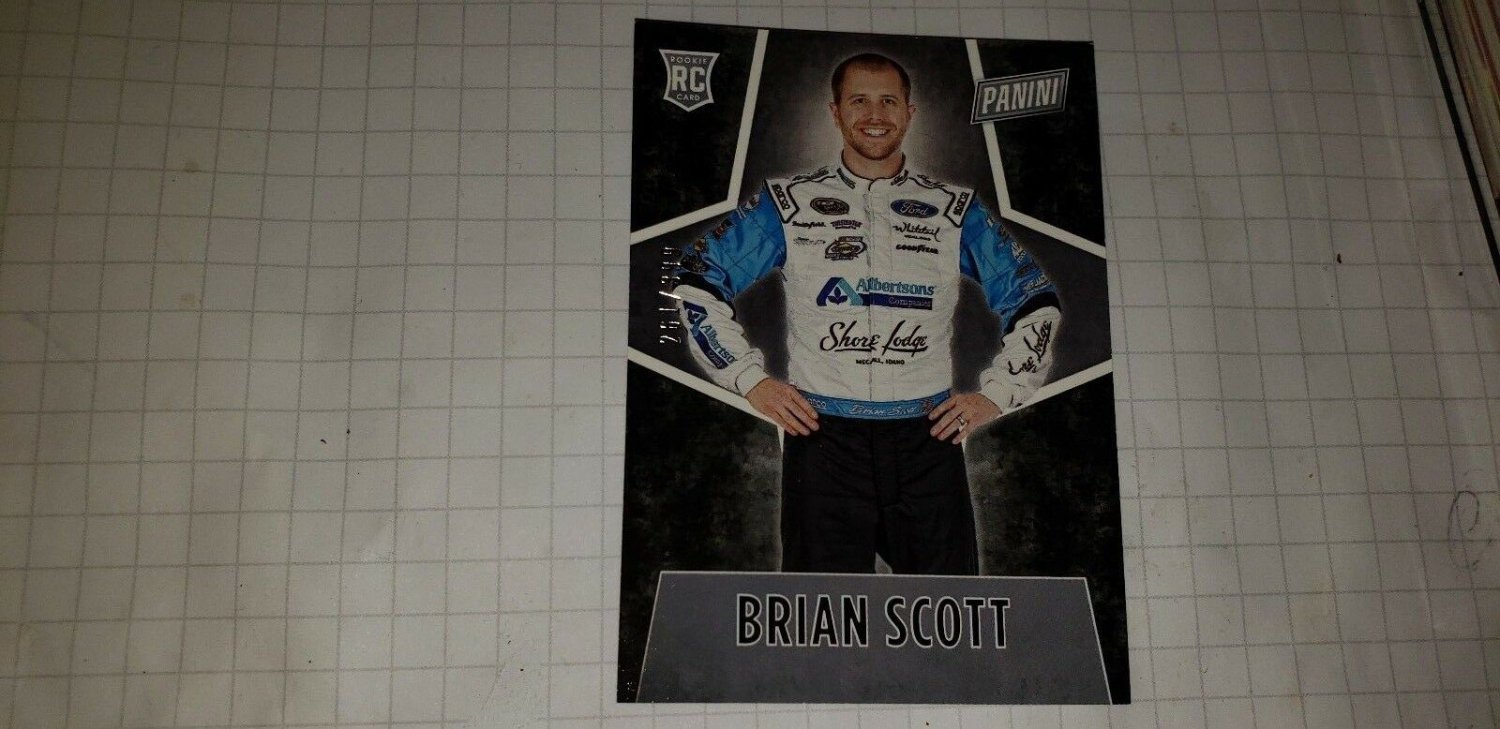 2016 Panini Black Friday RC (#/399 Made) BRIAN SCOTT Nascar Racing #72 Rookie