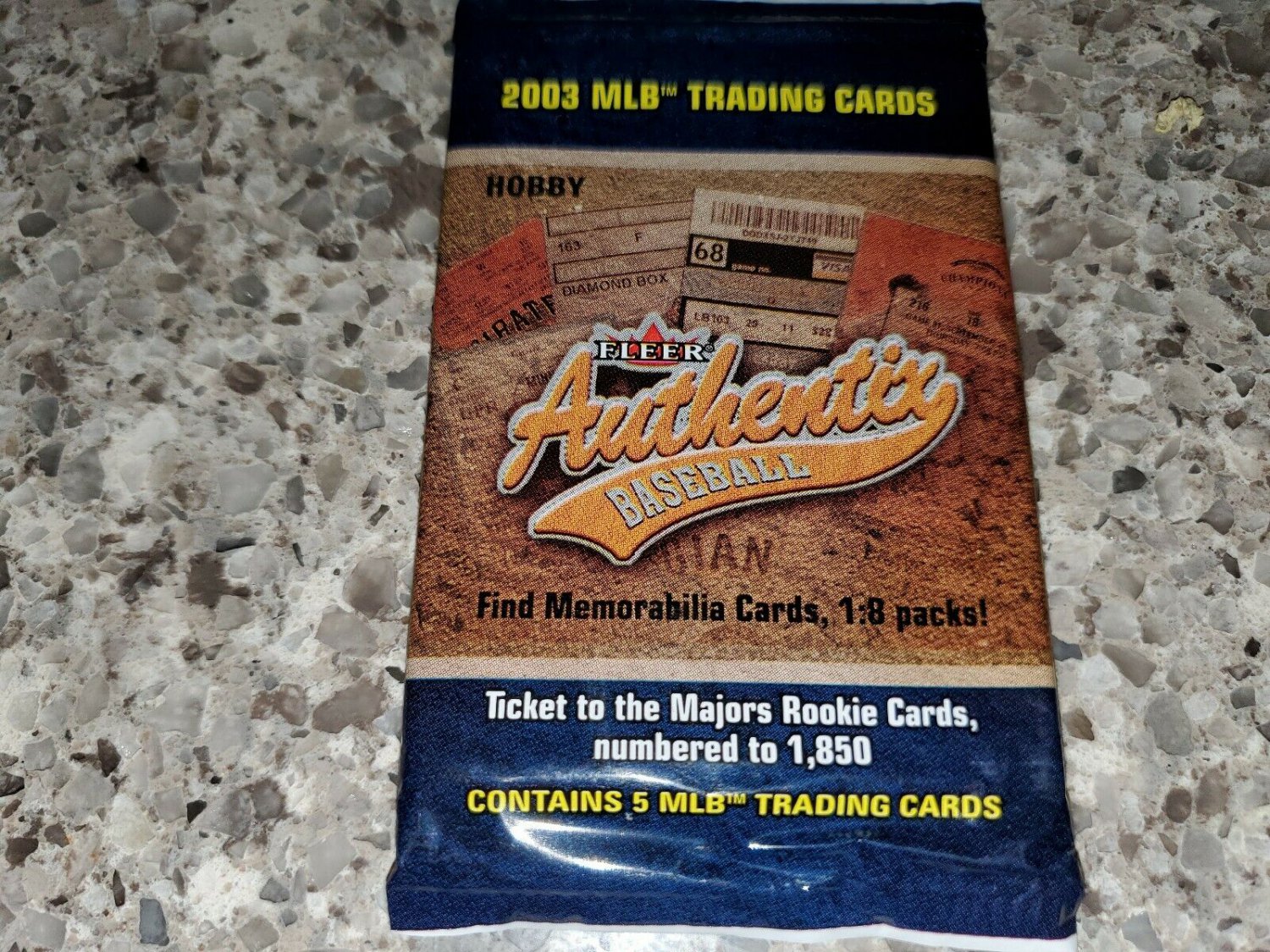 2003 FLEER  AUTHENTIC BASEBALL CARD PACK POSS DEREK JETER AUTOS JERSEYS ROOKIES