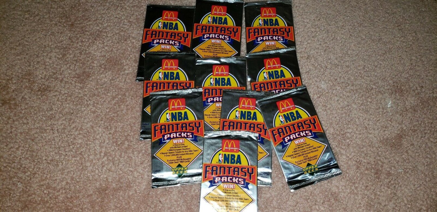 1992-93 UPPER DECK MCDONALD'S BASKETBALL PACK-JORDAN-HOLOGRAM-SHAQ ROOKIES?