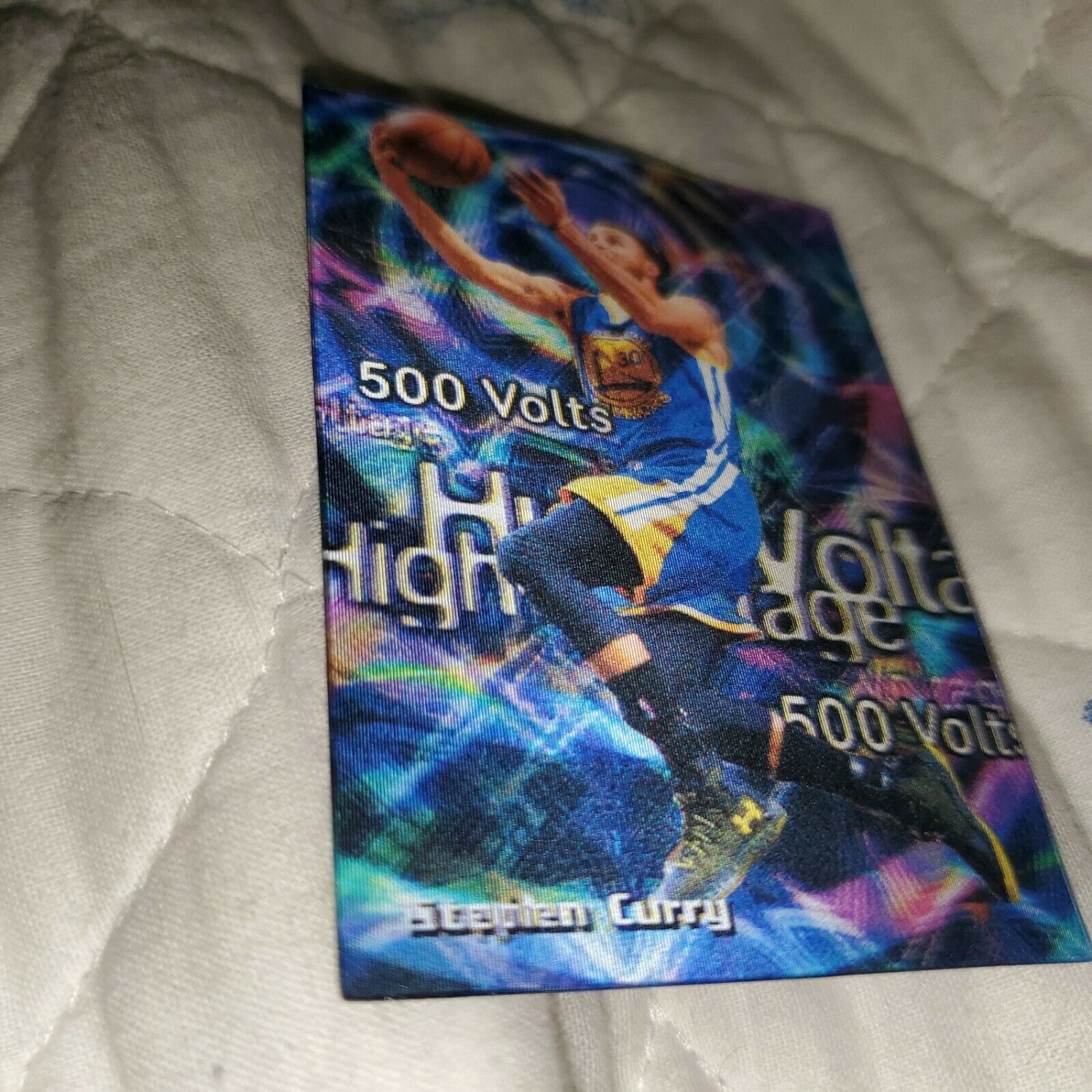 2019 STEPHAN CURRY HIGH VOLTAGE ACEO 3D BASKETBALL CARD VERY LIMITED 4 OF 15
