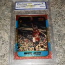 1986 FLEER MICHAEL JORDAN BRUSHED GOLD REFRACTOR 1996 ROOKIE CARD GRADED MINT 10