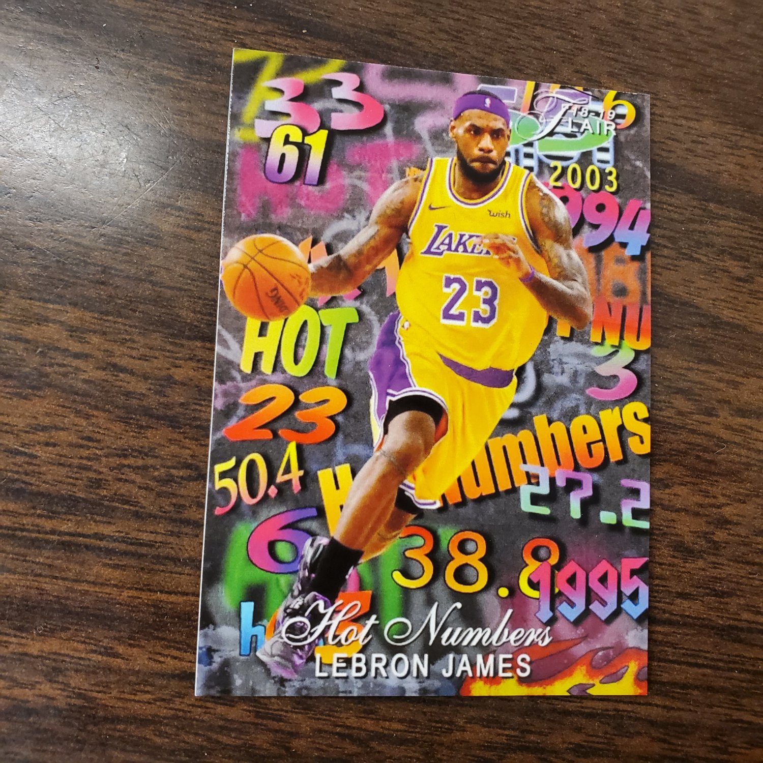 LEBRON JAMES CUSTOM HOT NUMBERS BASKETBALL CARD