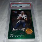2002 TOPPS CHROME TOM BRADY 1ST ROOKIE CARD PSA 7+TOM BRADY ROOKIE GRADE MINT 10