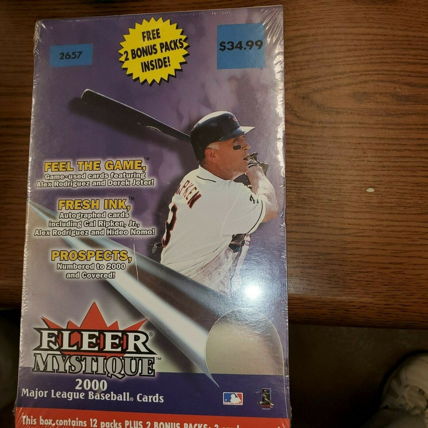 2000 FLEER MYSTIQUE  BASEBALL CARD BOX POSS DEREK JETER-GRIFFEY AUTOS  ROOKIES