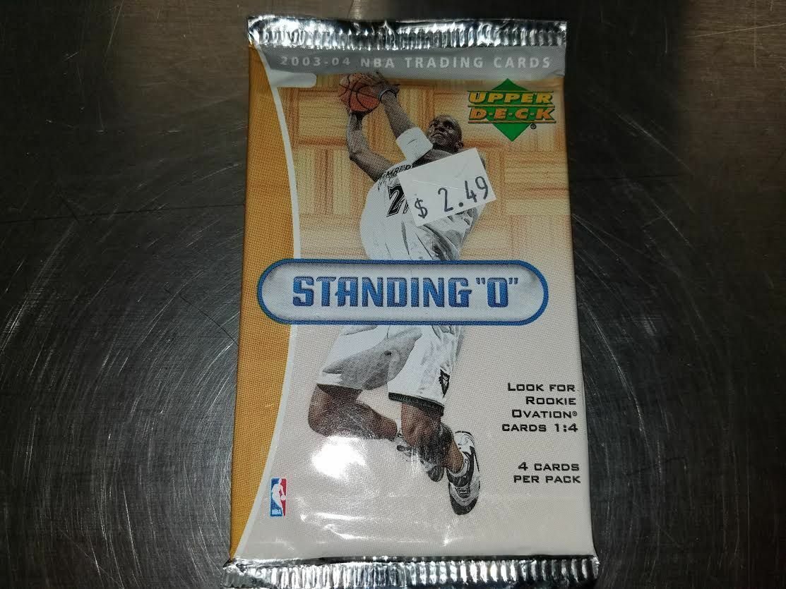 2003-04 UPPER DECK STANDING O BASKETBALL CARD PACK JAMES-KOBE BRYANT?+BONUS CARD