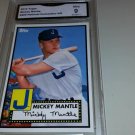 2012 TOPPS HERITAGE MICKEY MANTLE BASEBALL CARD-.CONVENTION VIP GRADED 9 MINT