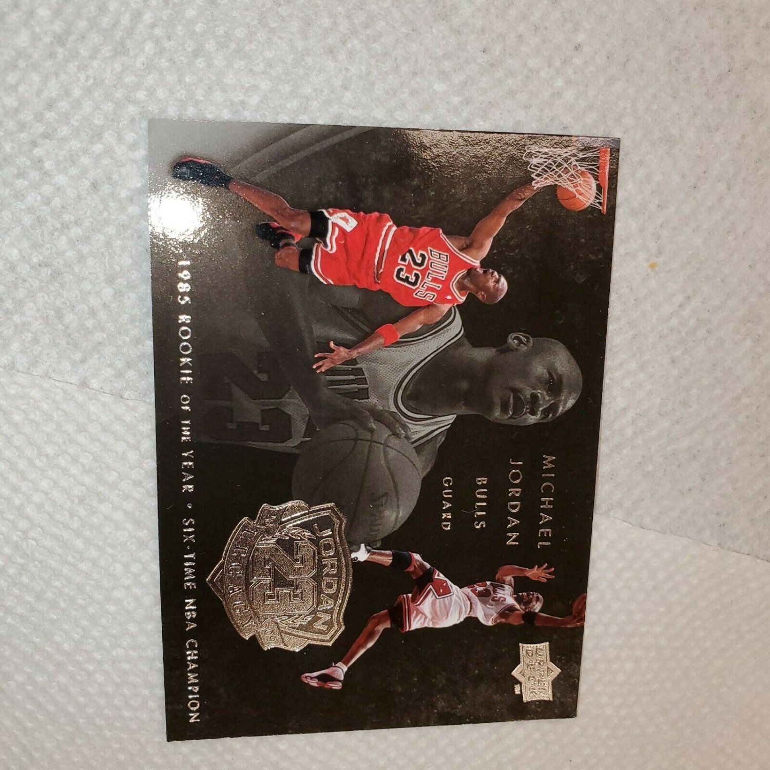 2009 UPPER DECK MICHAEL JORDAN  LEGACY 1985 ROOKIE OF THE YEAR+FREE 1986 RP CARD