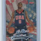 2003-04  FLEER LEBRON JAMES USA RARE BASKETBALL ROOKIE CARD#USAB+FREE DRAFT CARD