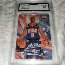 2003-04  FLEER LEBRON JAMES USA  BASKETBALL ROOKIE CARD#USAB GRADED GEM MINT 10