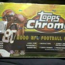 2000 TOPPS CHROME FOOTBALL CARD BOX ROOKIE REFRACTORS+FREE TOM BRADY ROOKIE CARD