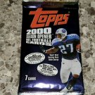 2000 TOPPS SEASON OPENER FOOTBALL CARD PACK-POSS ROOKIES+FREE BRADY ROOKIE AUTO
