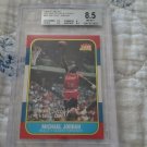 MICHAEL JORDAN FLEER 1986 DECADE OF EXCELLENCE RARE METAL ROOKIE 1996 GRADE 8.5
