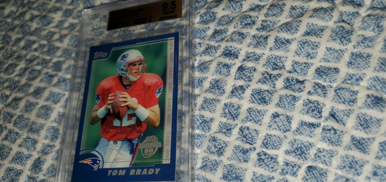 2000 Topps 2005 Throwback Promo Tom Brady Graded BGS 9.5+ROOKIE GOLD MINT 10