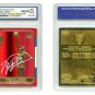 MICHAEL JORDAN ROOKIE CARD GRADED GEM MINT 10 23KT GOLD RED REFRACTOR AUTO+BONUS