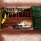 2000 SAGE HIT FOOTBALL CARD RARE PACK  ROOKIES AUTOS ?+FREE BRADY COLLEGE ROOKIE