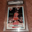 1990 FLEER MICHAEL JORDAN BASKETBALL CARD GRADED GEM MINT 10 +BONUS JORDAN CARD