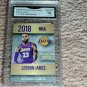 2003-04 LEBRON JAMES UPPER DECK HARDCOURT FLOOR ROOKIE CARD+GRADE 10 LEBRON GOLD